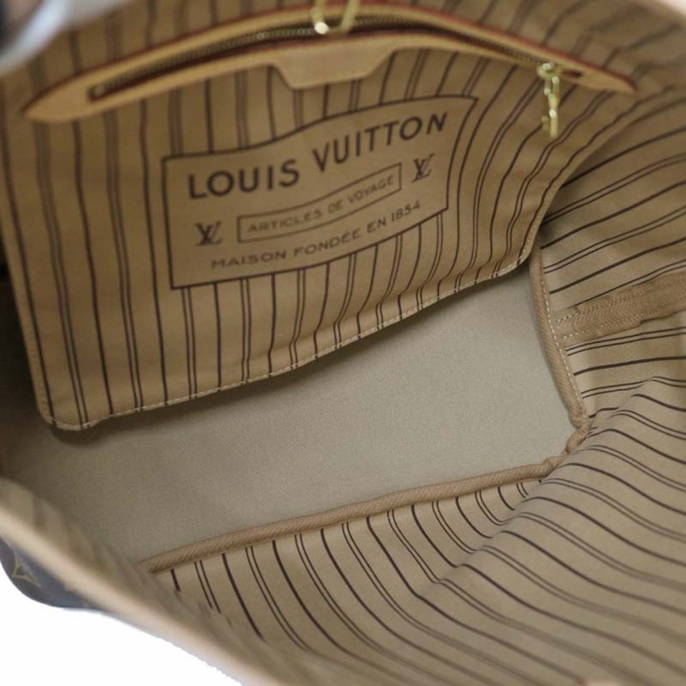 Louis Vuitton Monogram Brown Neverfull Shoulder Canvas Bag - Picture 6 of 6